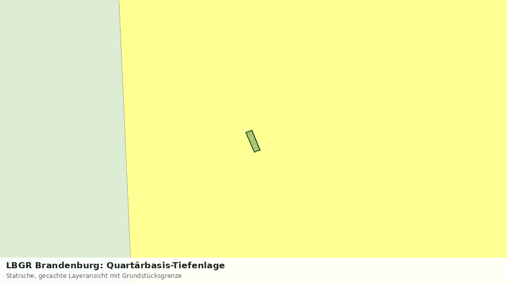 Statische Kartenansicht: LBGR Brandenburg: Quartärbasis-Tiefenlage