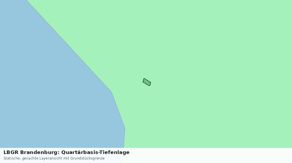 Statische Kartenansicht: LBGR Brandenburg: Quartärbasis-Tiefenlage