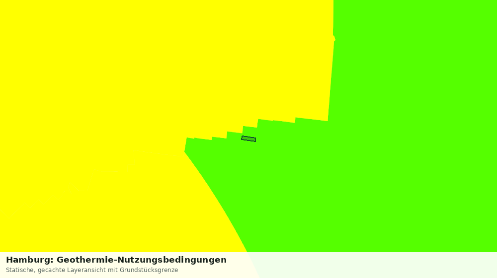 Statische Kartenansicht: Hamburg: Geothermie-Nutzungsbedingungen