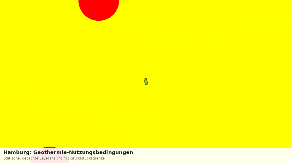 Statische Kartenansicht: Hamburg: Geothermie-Nutzungsbedingungen