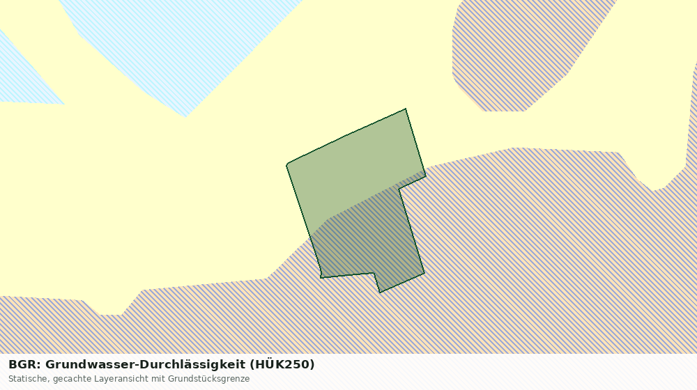 Statische Kartenansicht: BGR: Grundwasser-Durchlässigkeit (HÜK250)
