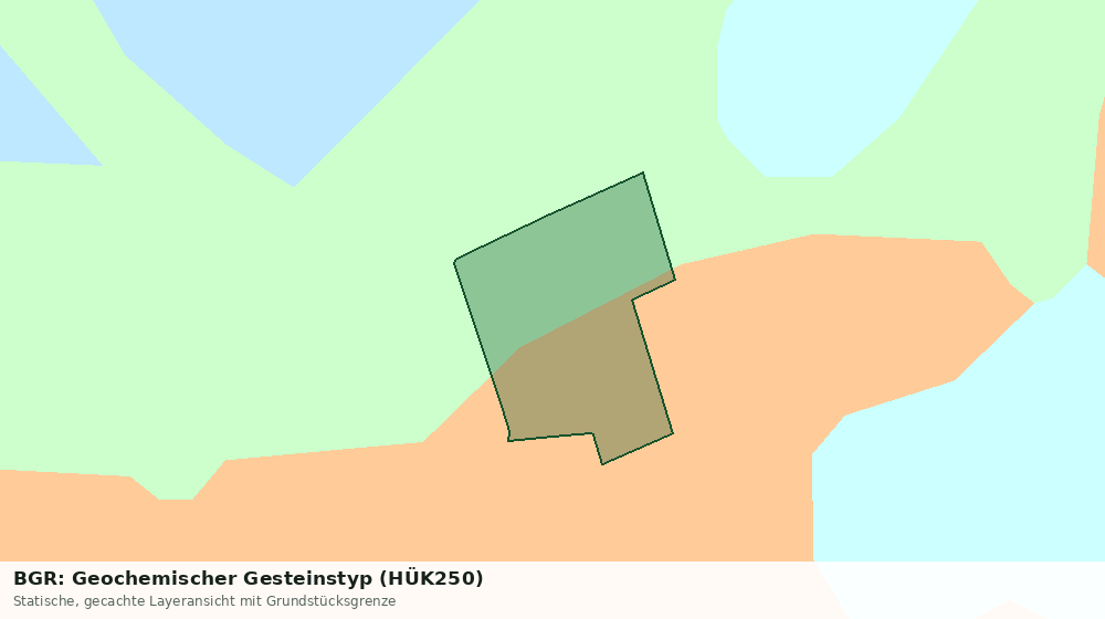 Statische Kartenansicht: BGR: Geochemischer Gesteinstyp (HÜK250)