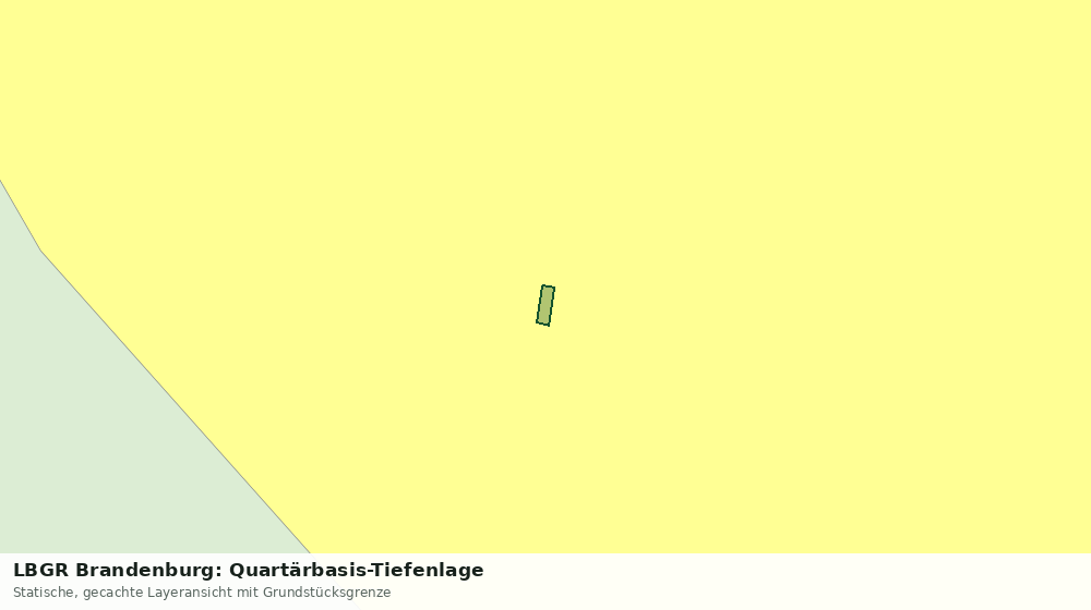 Statische Kartenansicht: LBGR Brandenburg: Quartärbasis-Tiefenlage