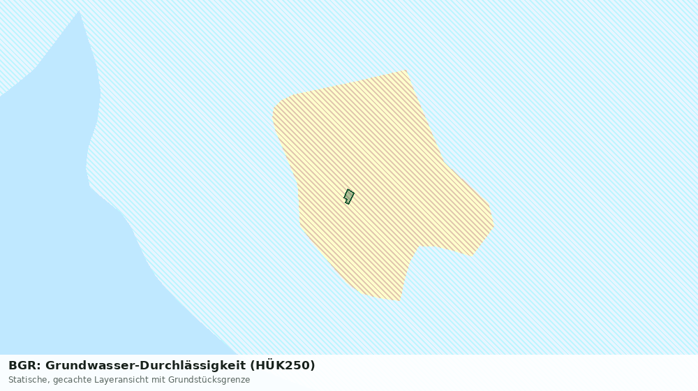 Statische Kartenansicht: BGR: Grundwasser-Durchlässigkeit (HÜK250)