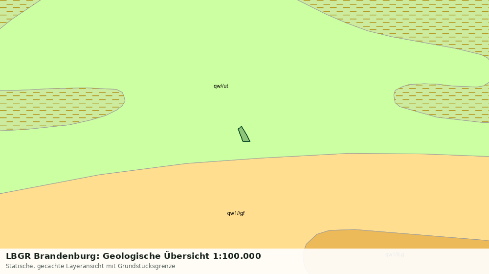 Statische Kartenansicht: LBGR Brandenburg: Geologische Übersicht 1:100.000