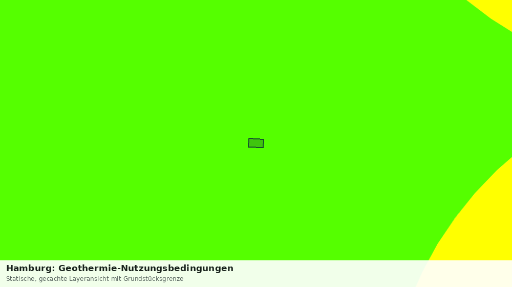 Statische Kartenansicht: Hamburg: Geothermie-Nutzungsbedingungen