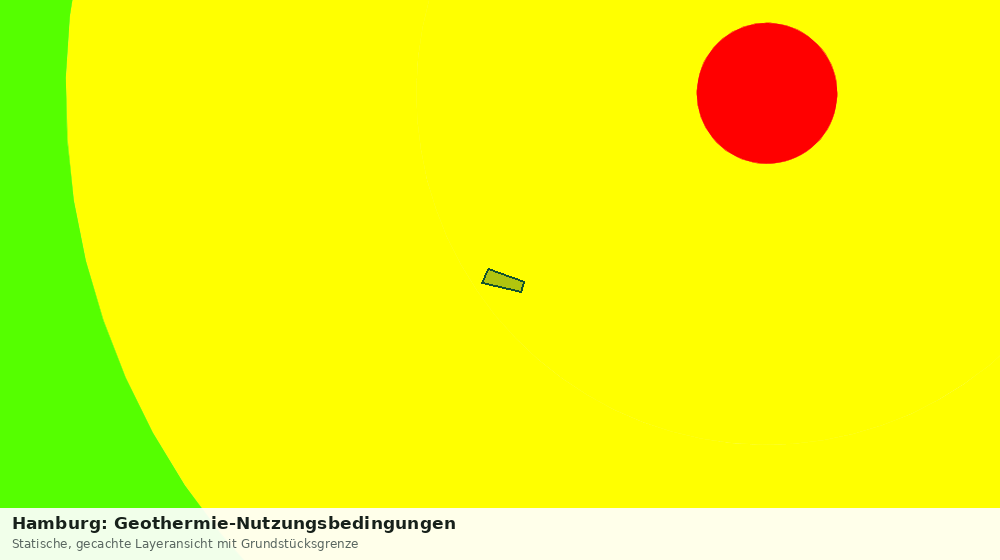 Statische Kartenansicht: Hamburg: Geothermie-Nutzungsbedingungen