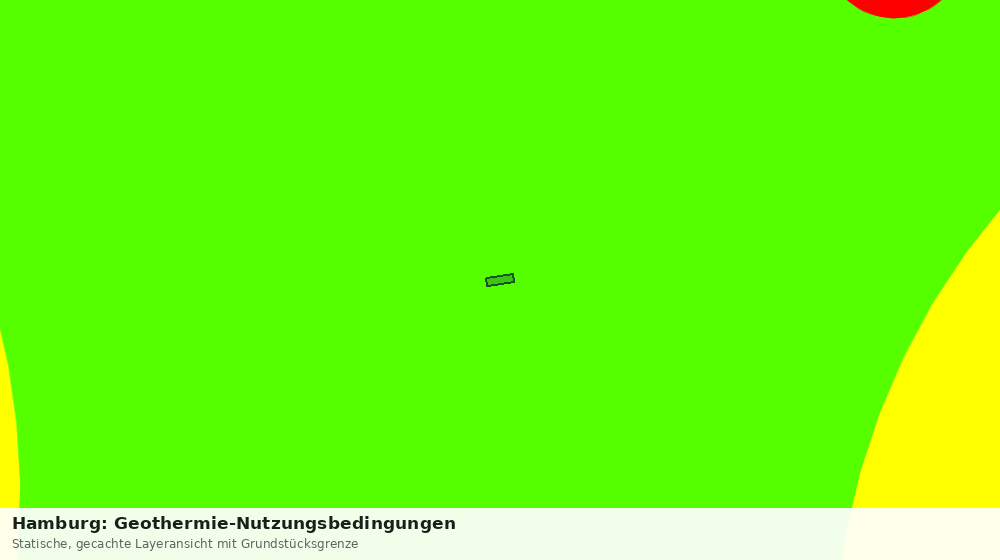 Statische Kartenansicht: Hamburg: Geothermie-Nutzungsbedingungen