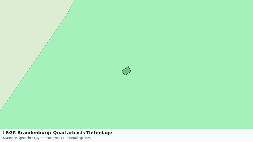 Statische Kartenansicht: LBGR Brandenburg: Quartärbasis-Tiefenlage
