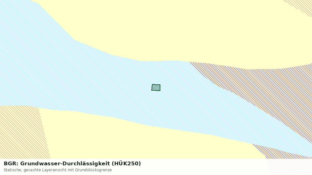 Statische Kartenansicht: BGR: Grundwasser-Durchlässigkeit (HÜK250)