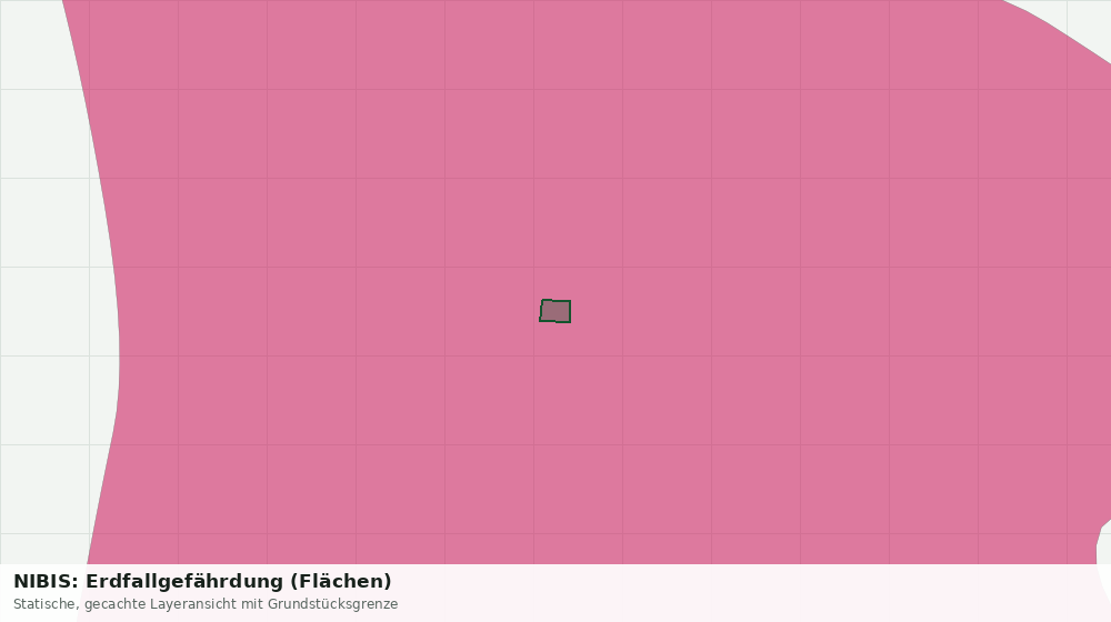 Statische Kartenansicht: NIBIS: Erdfallgefährdung (Flächen)