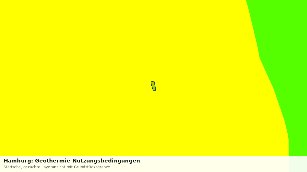 Statische Kartenansicht: Hamburg: Geothermie-Nutzungsbedingungen