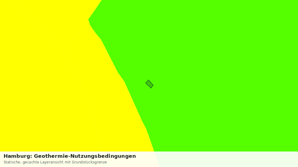 Statische Kartenansicht: Hamburg: Geothermie-Nutzungsbedingungen