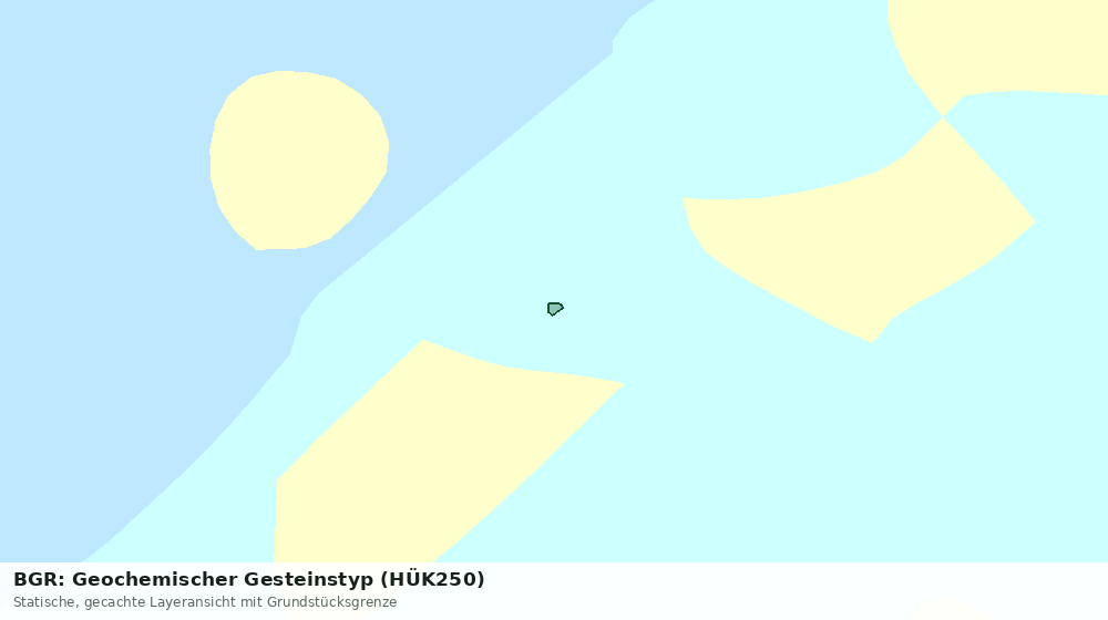Statische Kartenansicht: BGR: Geochemischer Gesteinstyp (HÜK250)