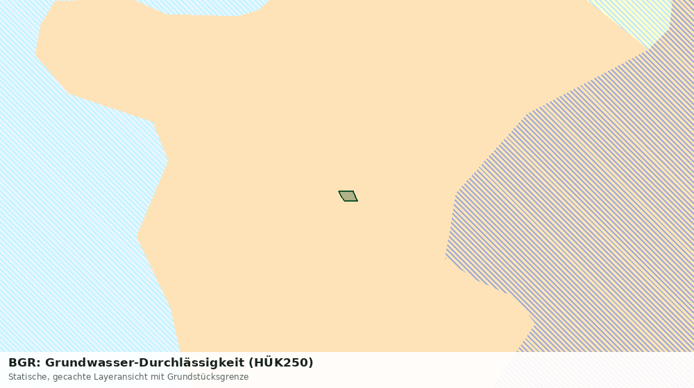Statische Kartenansicht: BGR: Grundwasser-Durchlässigkeit (HÜK250)