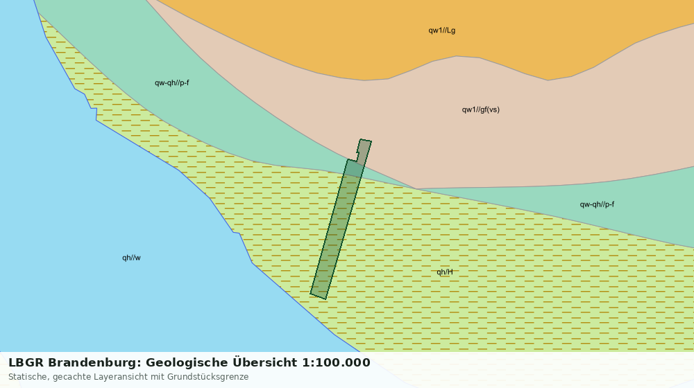 Statische Kartenansicht: LBGR Brandenburg: Geologische Übersicht 1:100.000