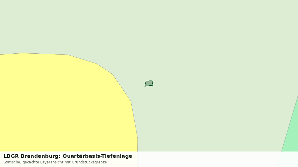 Statische Kartenansicht: LBGR Brandenburg: Quartärbasis-Tiefenlage