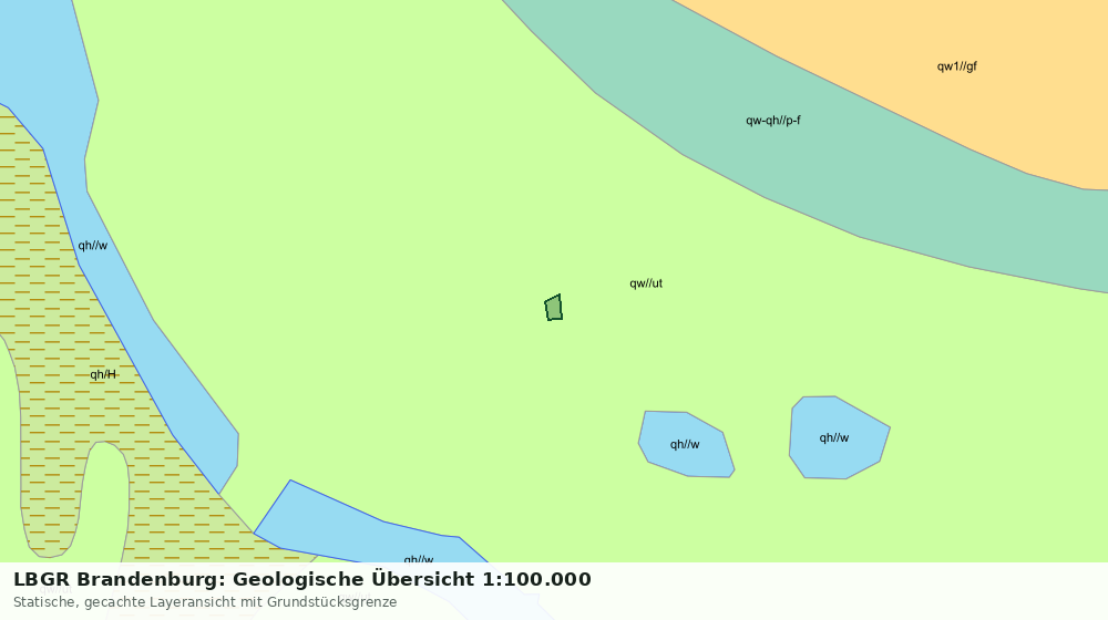 Statische Kartenansicht: LBGR Brandenburg: Geologische Übersicht 1:100.000