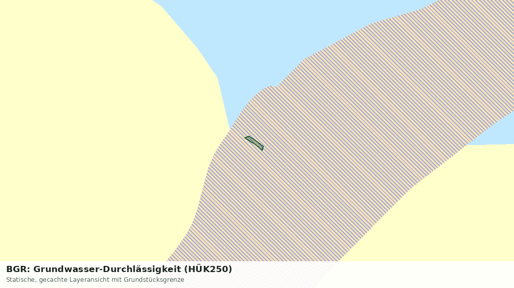 Statische Kartenansicht: BGR: Grundwasser-Durchlässigkeit (HÜK250)