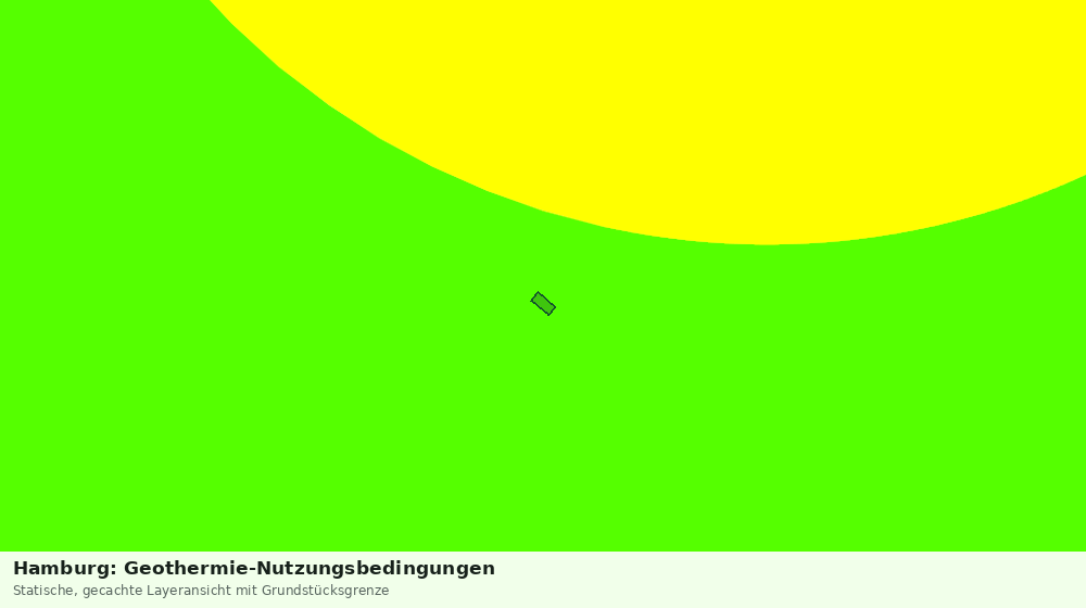 Statische Kartenansicht: Hamburg: Geothermie-Nutzungsbedingungen