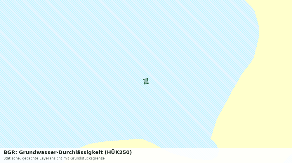 Statische Kartenansicht: BGR: Grundwasser-Durchlässigkeit (HÜK250)