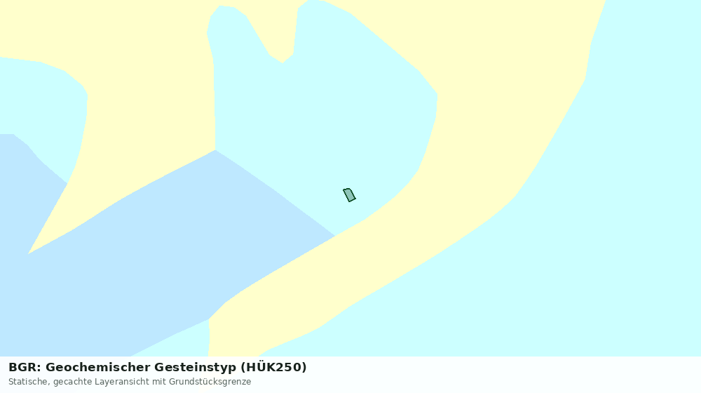 Statische Kartenansicht: BGR: Geochemischer Gesteinstyp (HÜK250)