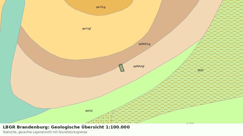 Statische Kartenansicht: LBGR Brandenburg: Geologische Übersicht 1:100.000