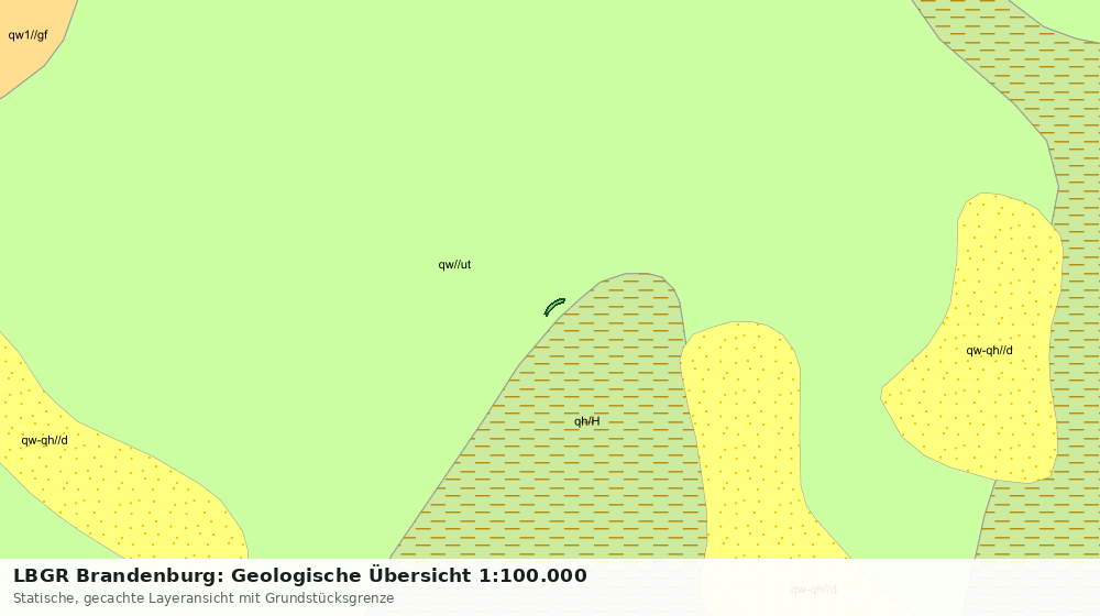 Statische Kartenansicht: LBGR Brandenburg: Geologische Übersicht 1:100.000