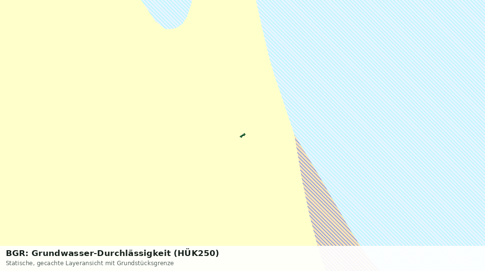 Statische Kartenansicht: BGR: Grundwasser-Durchlässigkeit (HÜK250)