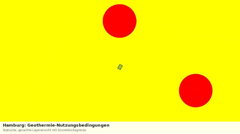 Statische Kartenansicht: Hamburg: Geothermie-Nutzungsbedingungen