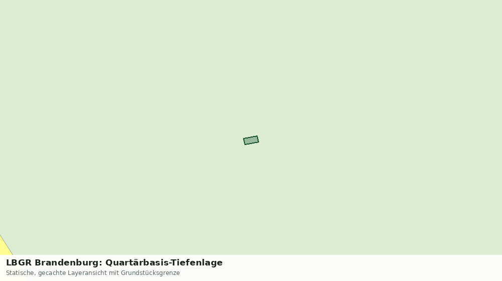 Statische Kartenansicht: LBGR Brandenburg: Quartärbasis-Tiefenlage