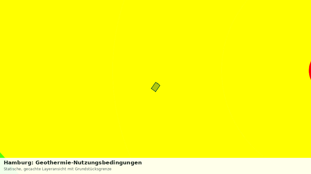 Statische Kartenansicht: Hamburg: Geothermie-Nutzungsbedingungen