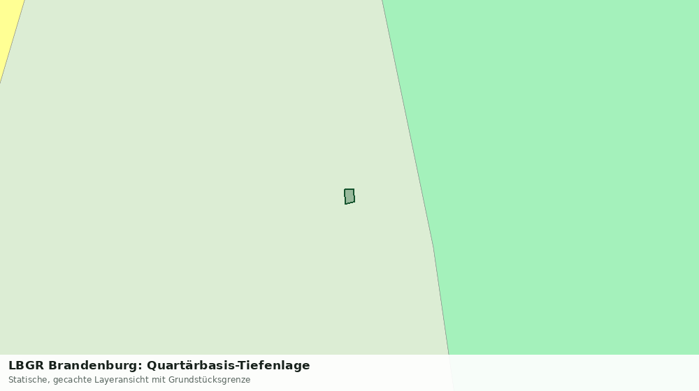 Statische Kartenansicht: LBGR Brandenburg: Quartärbasis-Tiefenlage