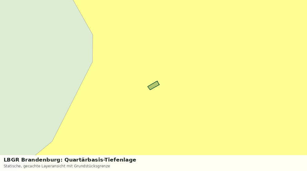 Statische Kartenansicht: LBGR Brandenburg: Quartärbasis-Tiefenlage