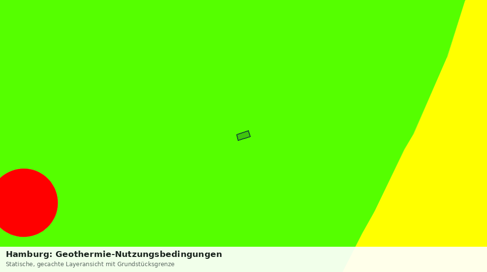 Statische Kartenansicht: Hamburg: Geothermie-Nutzungsbedingungen