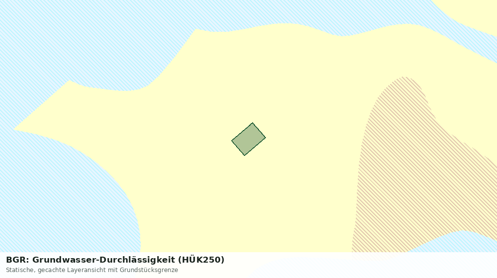 Statische Kartenansicht: BGR: Grundwasser-Durchlässigkeit (HÜK250)