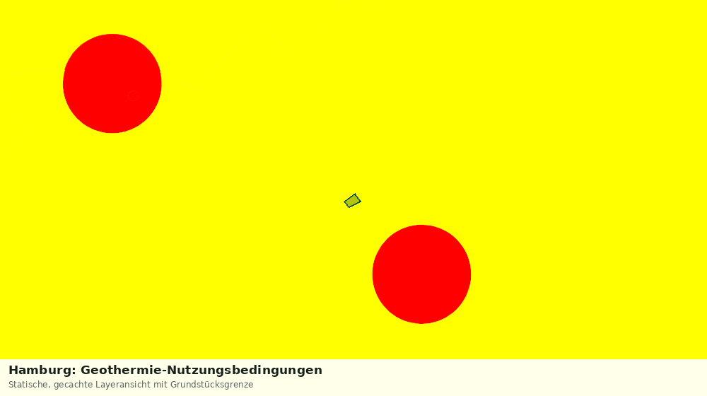 Statische Kartenansicht: Hamburg: Geothermie-Nutzungsbedingungen