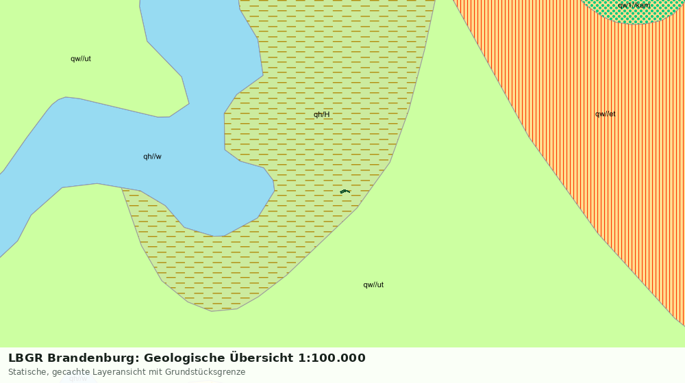 Statische Kartenansicht: LBGR Brandenburg: Geologische Übersicht 1:100.000