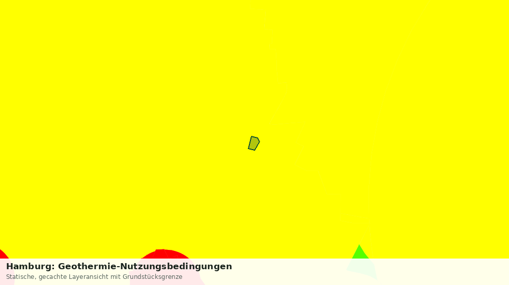 Statische Kartenansicht: Hamburg: Geothermie-Nutzungsbedingungen