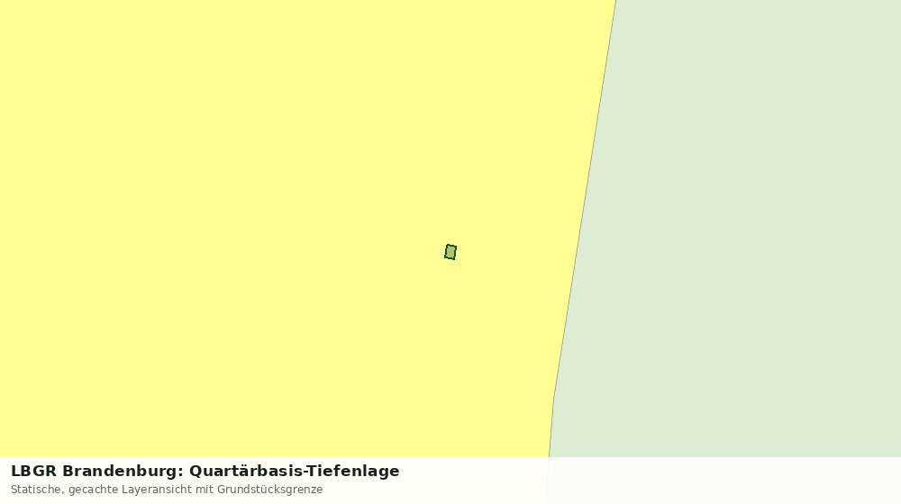 Statische Kartenansicht: LBGR Brandenburg: Quartärbasis-Tiefenlage