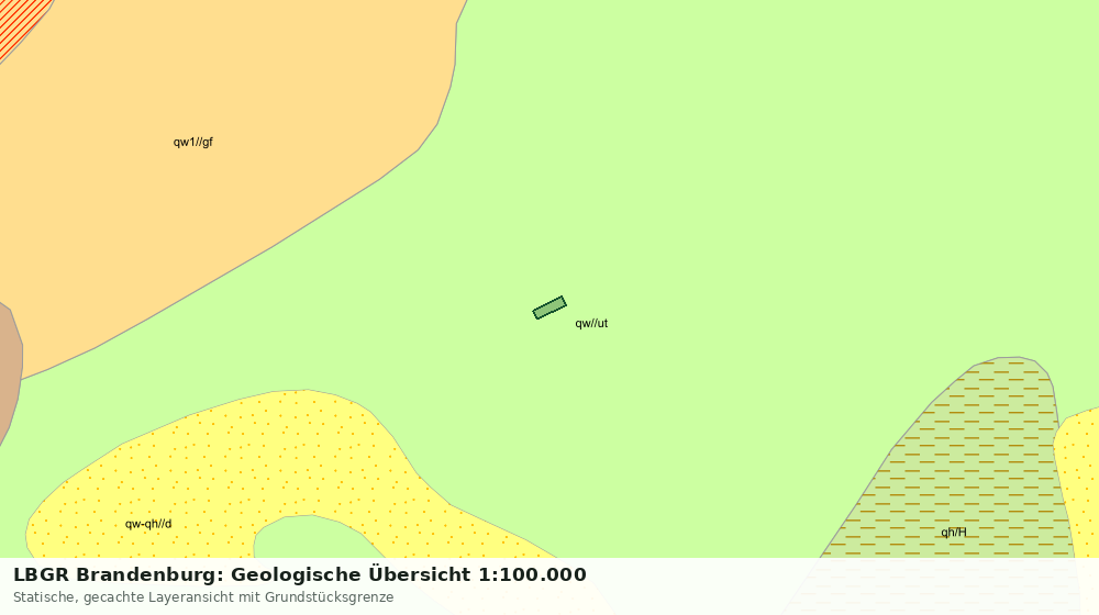 Statische Kartenansicht: LBGR Brandenburg: Geologische Übersicht 1:100.000