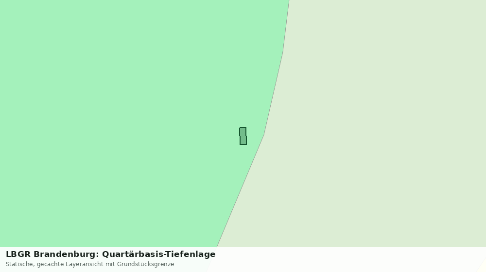 Statische Kartenansicht: LBGR Brandenburg: Quartärbasis-Tiefenlage