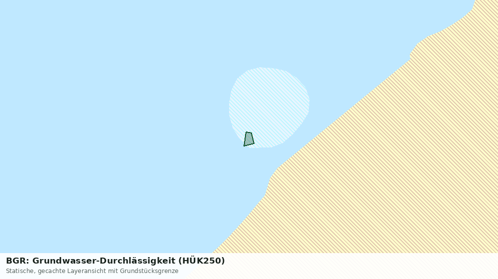 Statische Kartenansicht: BGR: Grundwasser-Durchlässigkeit (HÜK250)