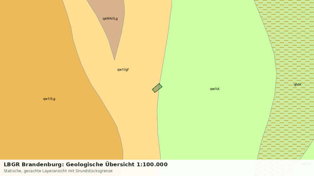 Statische Kartenansicht: LBGR Brandenburg: Geologische Übersicht 1:100.000