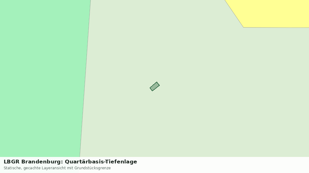 Statische Kartenansicht: LBGR Brandenburg: Quartärbasis-Tiefenlage
