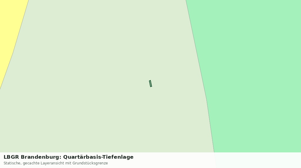 Statische Kartenansicht: LBGR Brandenburg: Quartärbasis-Tiefenlage