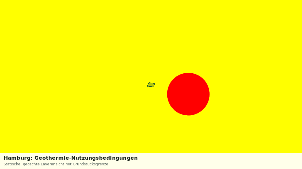 Statische Kartenansicht: Hamburg: Geothermie-Nutzungsbedingungen