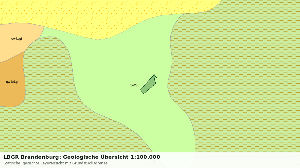 Statische Kartenansicht: LBGR Brandenburg: Geologische Übersicht 1:100.000