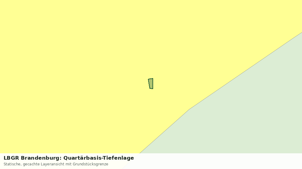 Statische Kartenansicht: LBGR Brandenburg: Quartärbasis-Tiefenlage