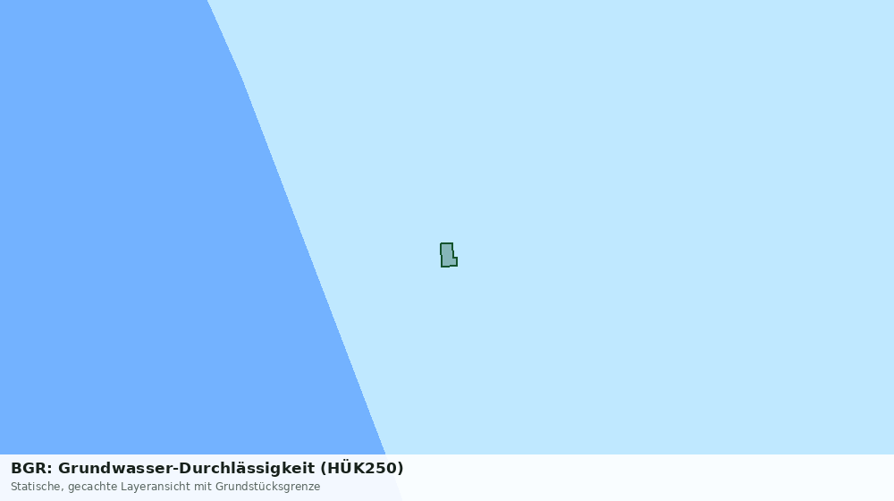 Statische Kartenansicht: BGR: Grundwasser-Durchlässigkeit (HÜK250)